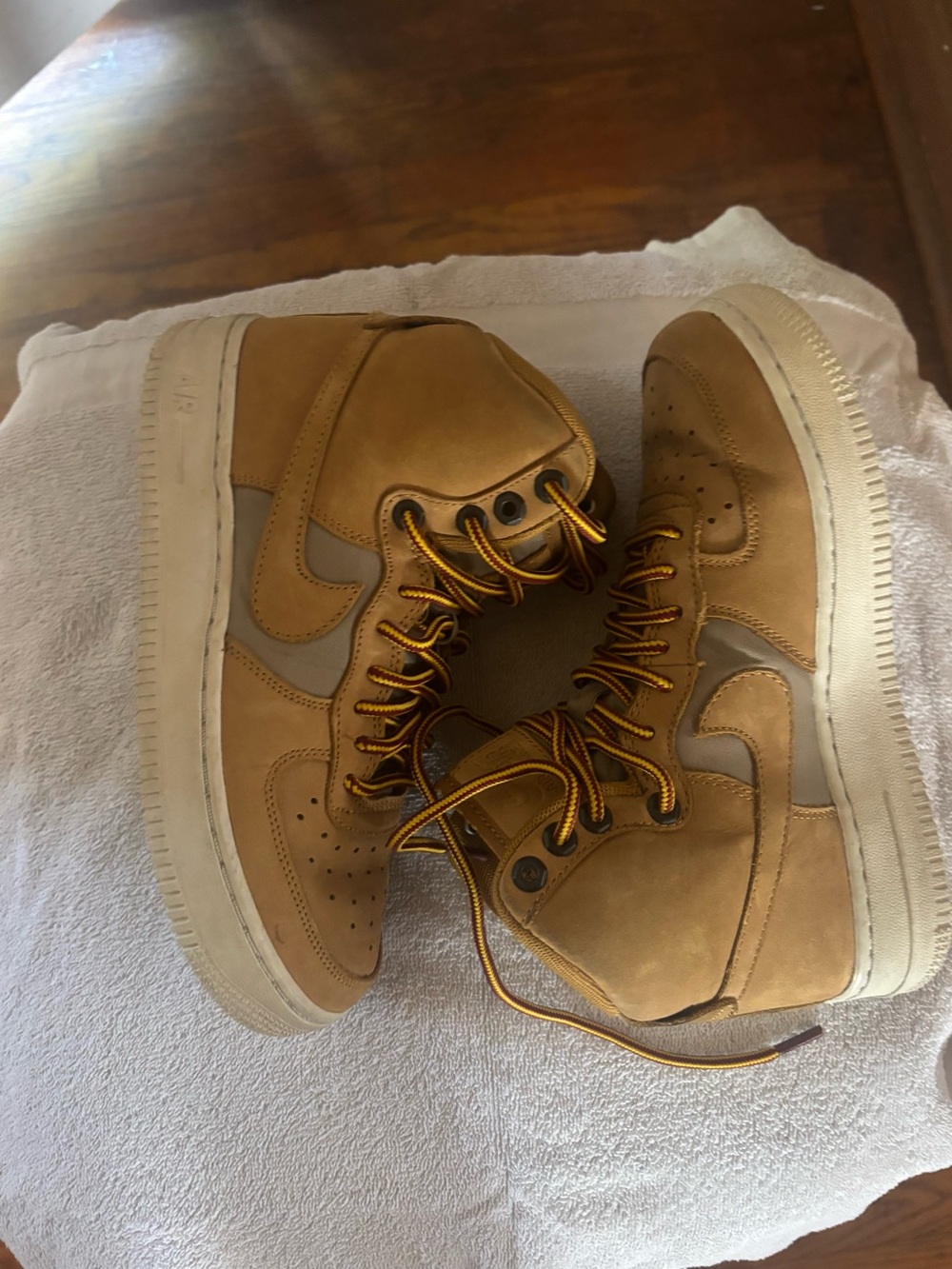 Nike Kids Wheat/Tan High-Top Sneakers